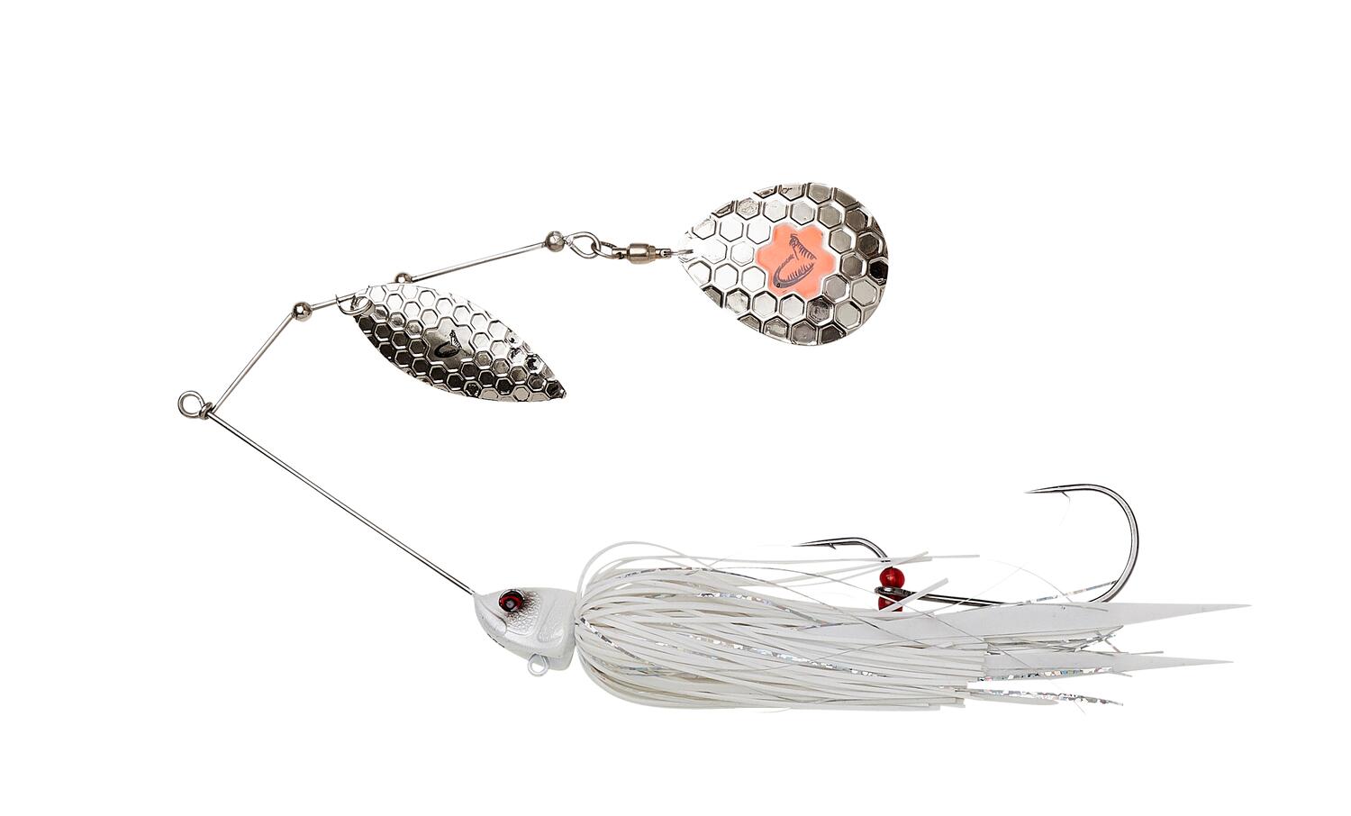 SPINNERBAIT DA BUSH 14CM 21G SINKING alb argintiu SAVAGE GEAR