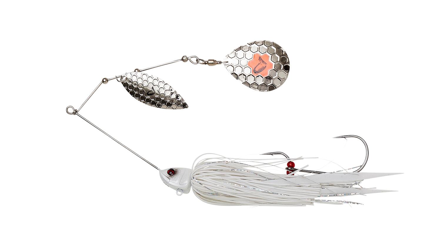 SPINNERBAIT DA BUSH 16CM 32G SINKING alb argintiu SAVAGE GEAR