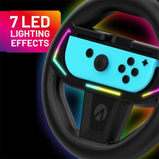 Stealth Joy-Con Light-Up Racing Wheel - Nintendo Switch & Switch OLED multicolor