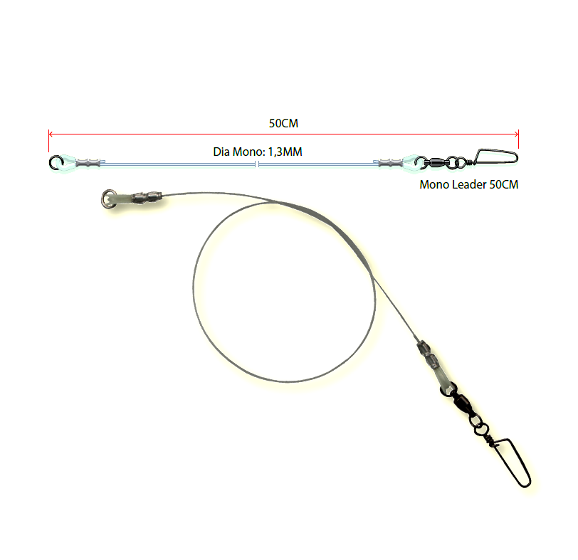 STRUNA MADCAT MONO 50CM 36KG DAM