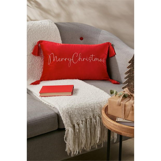 Studio Merry Craciun catifea Cushion rosu