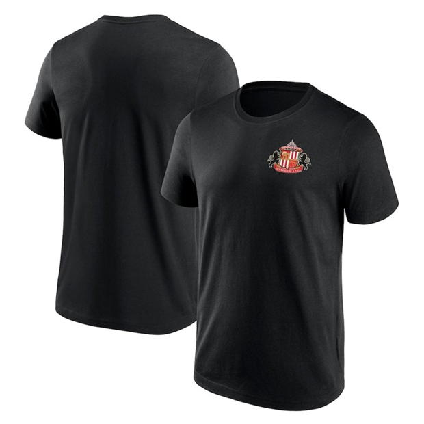 Tricou Sunderland AFC Small Crest pentru Barbati negru