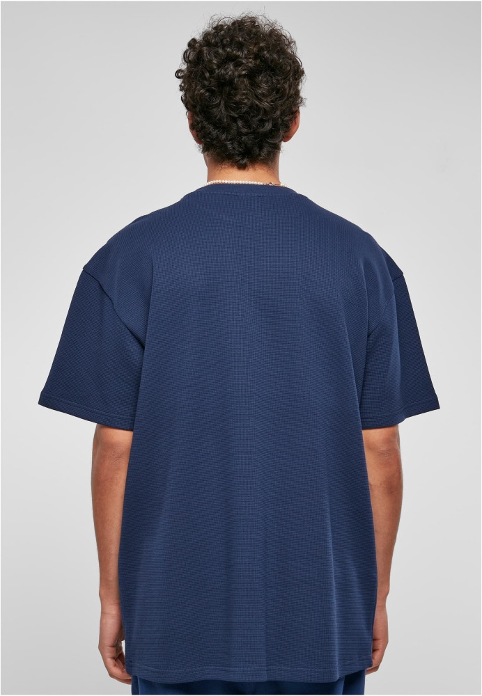 Tricou supradimensionat Waffle bleumarin Urban Classics