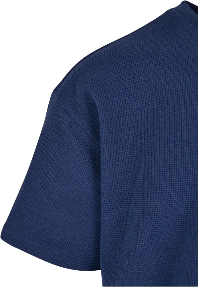 Tricou supradimensionat Waffle bleumarin Urban Classics