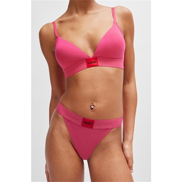 Tanga Hugo Label String roz