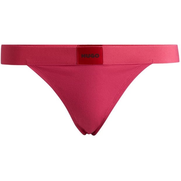 Tanga Hugo Label String roz