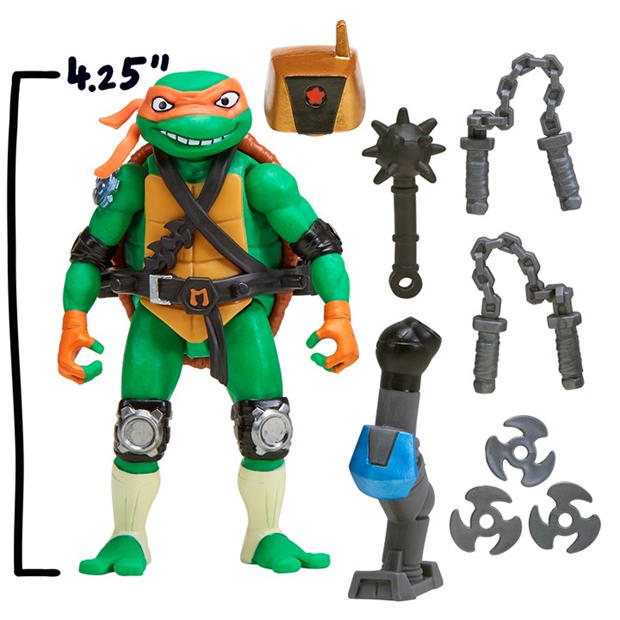 Teenage Mutant Ninja Turtles of Teenage Mutant Ninja Turtles: Mutations Mix and Match 4.5-Inch Michelangelo