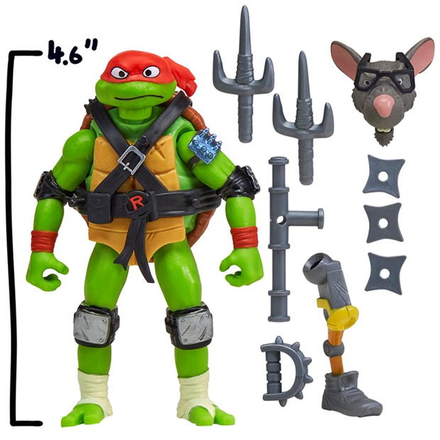 Teenage Mutant Ninja Turtles of Teenage Mutant Ninja Turtles: Mutations Mix and Match 4.5-Inch Raphael