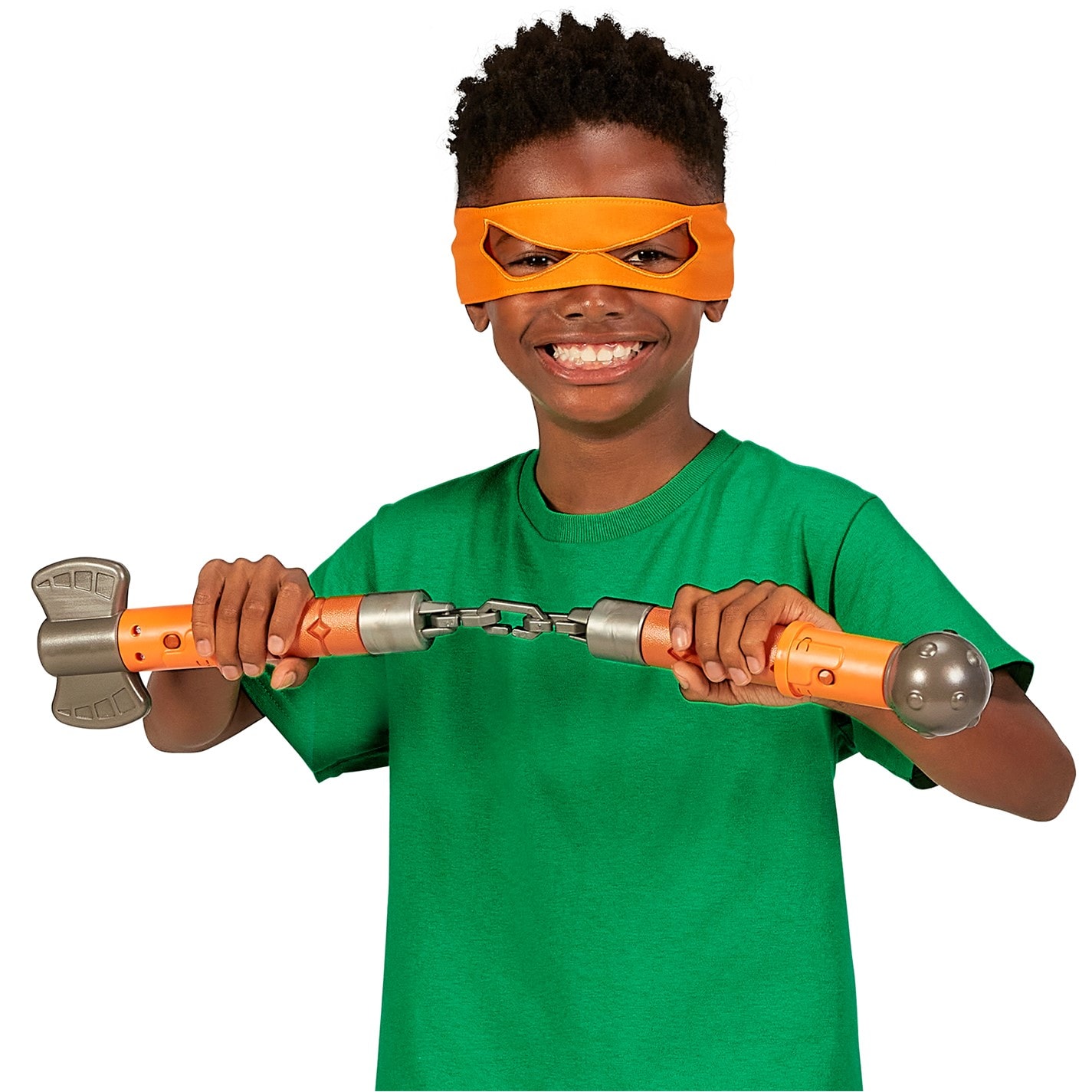 Teenage Mutant Ninja Turtles of Teenage Mutant Ninja Turtles Build N Battle Michelangelo Nunchuks - Ninja Reveal Playset