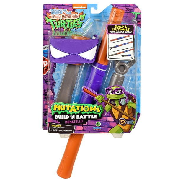 Teenage Mutant Ninja Turtles of Teenage Mutant Ninja Turtles Build N Battle Donatello Bo Staff - Ninja Reveal Playset