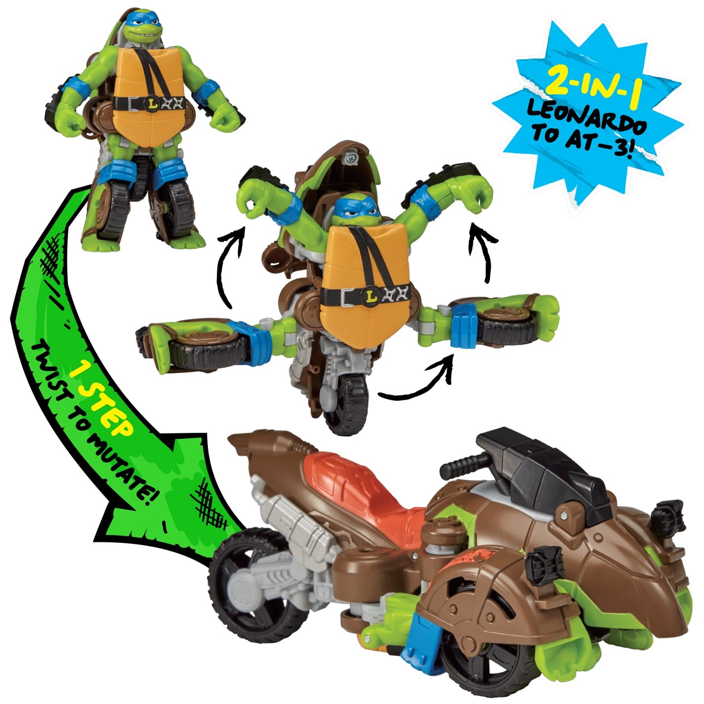 Teenage Mutant Ninja Turtles of Teenage Mutant Ninja Turtles: Mutations Twist N Mutate Leonardo