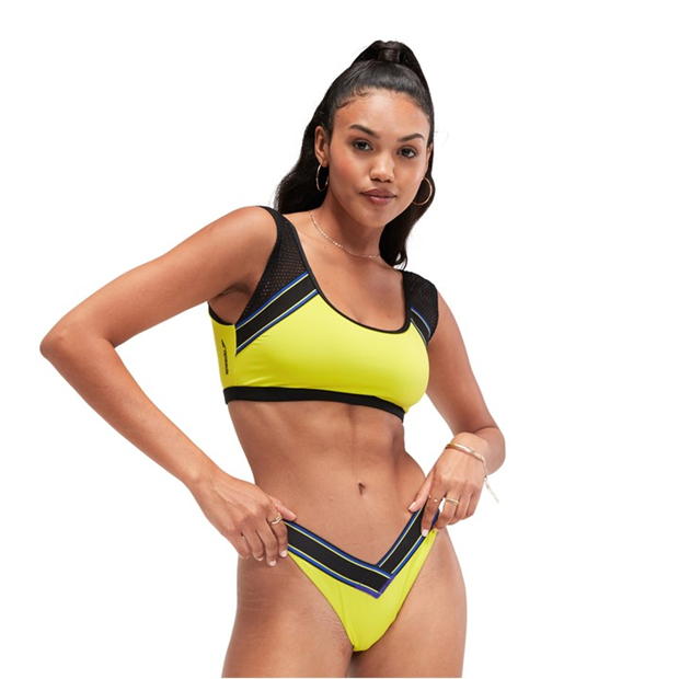 Top cu plasa Speedo Crop femei multicolor