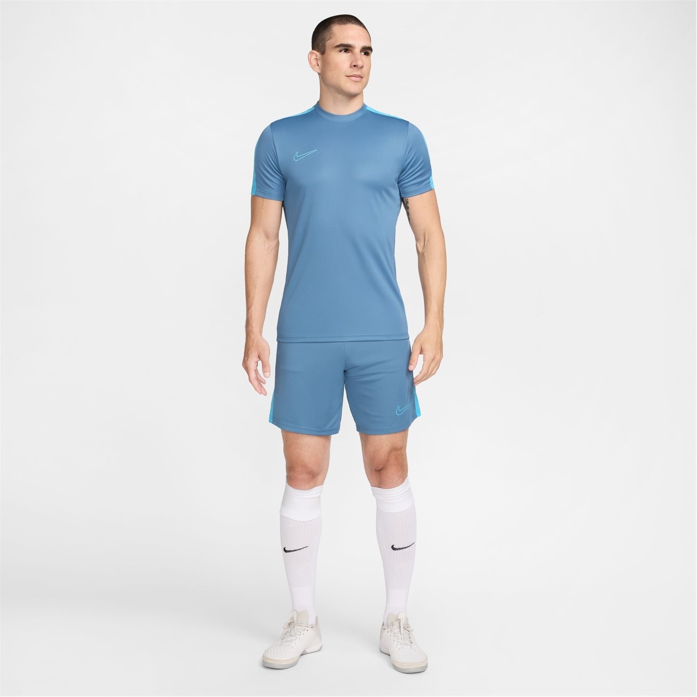 Top fotbal maneca scurta Nike Dri-FIT Academy pentru Barbati albastru gri