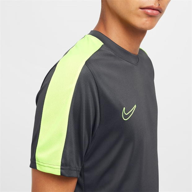 Top fotbal maneca scurta Nike Dri-FIT Academy pentru Barbati gri galben