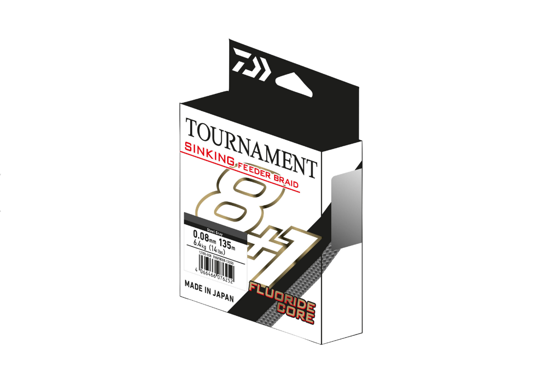 TOURNAMENT SINKING FEEDER BRAID 8+1 014MM 135M GRI DAIWA