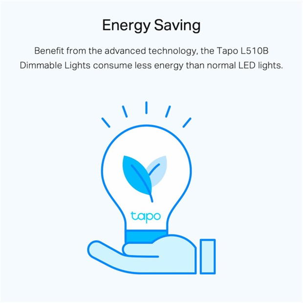 TP-Link TPLink Tapo Smart WiFi Light Bulb Dimmable E27 alb