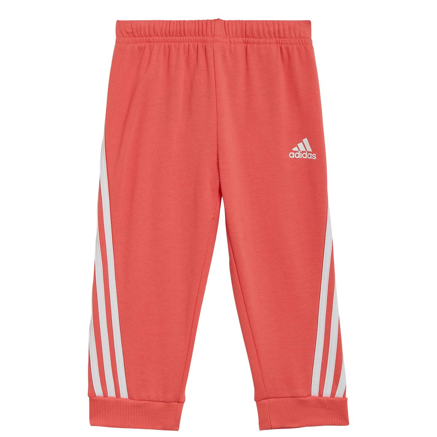 Trening adidas Future Icons 3 Stripes pentru Bebelusi roz alb