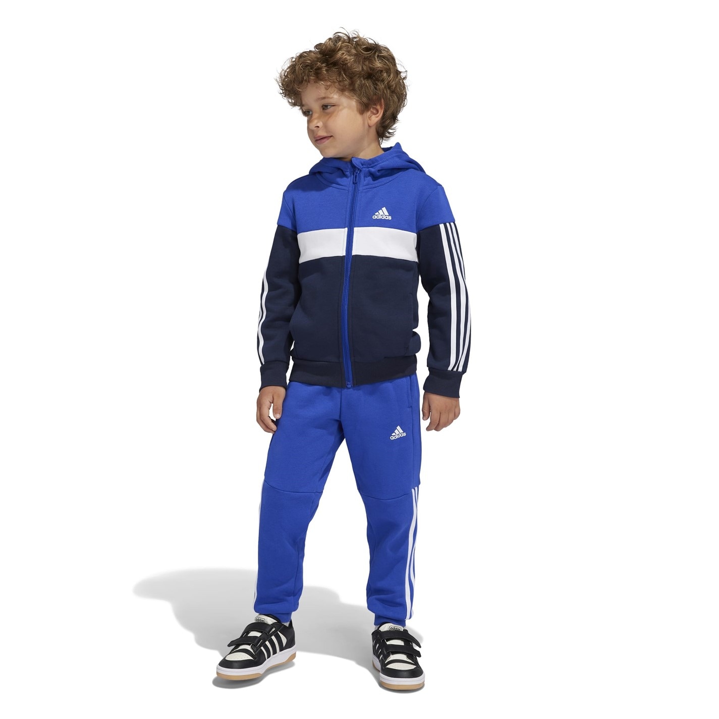 Trening adidas Tiberio Colorblock pentru Copii albastru gri