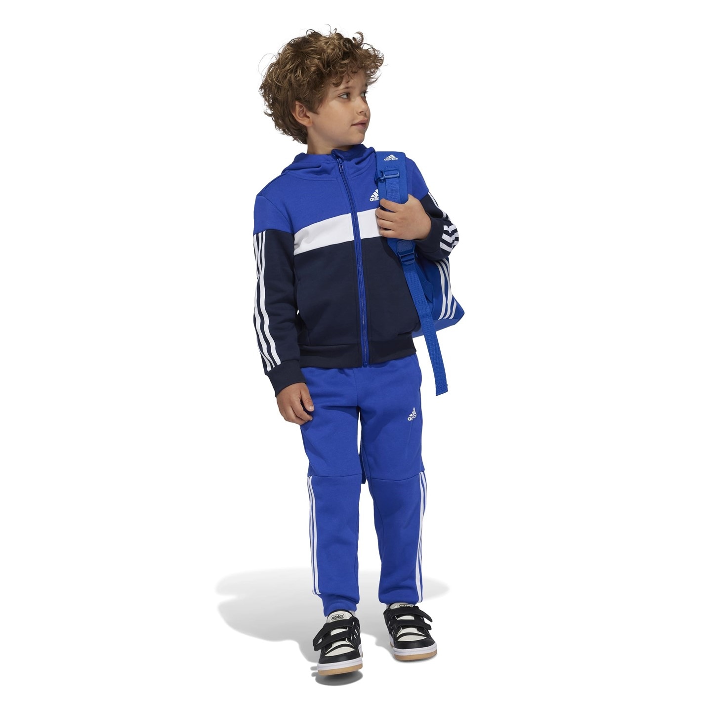 Trening adidas Tiberio Colorblock pentru Copii albastru gri