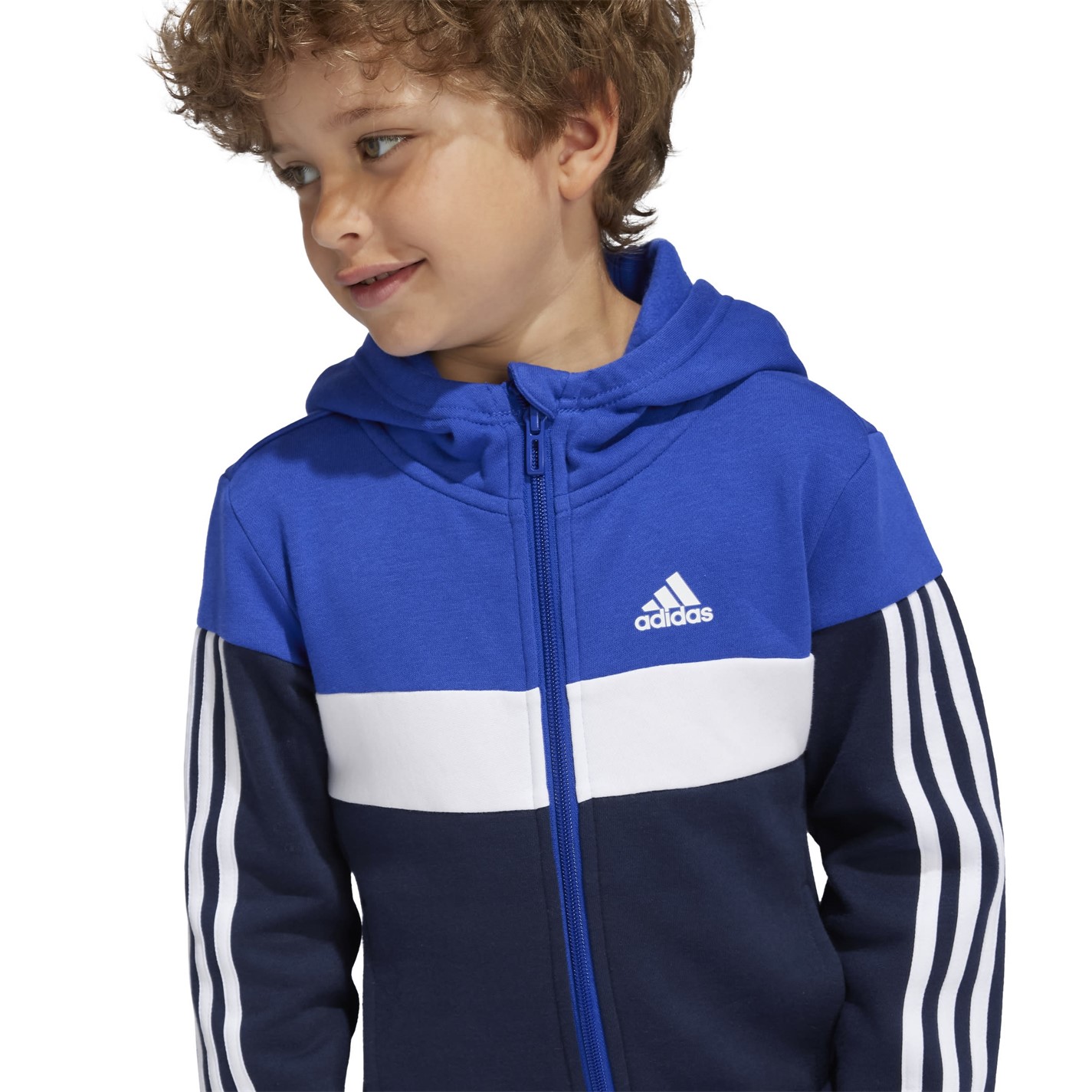 Trening adidas Tiberio Colorblock pentru Copii albastru gri