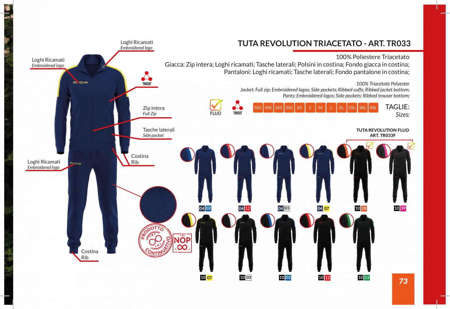 Trening sport TUTA REVOLUTION Givova albastru