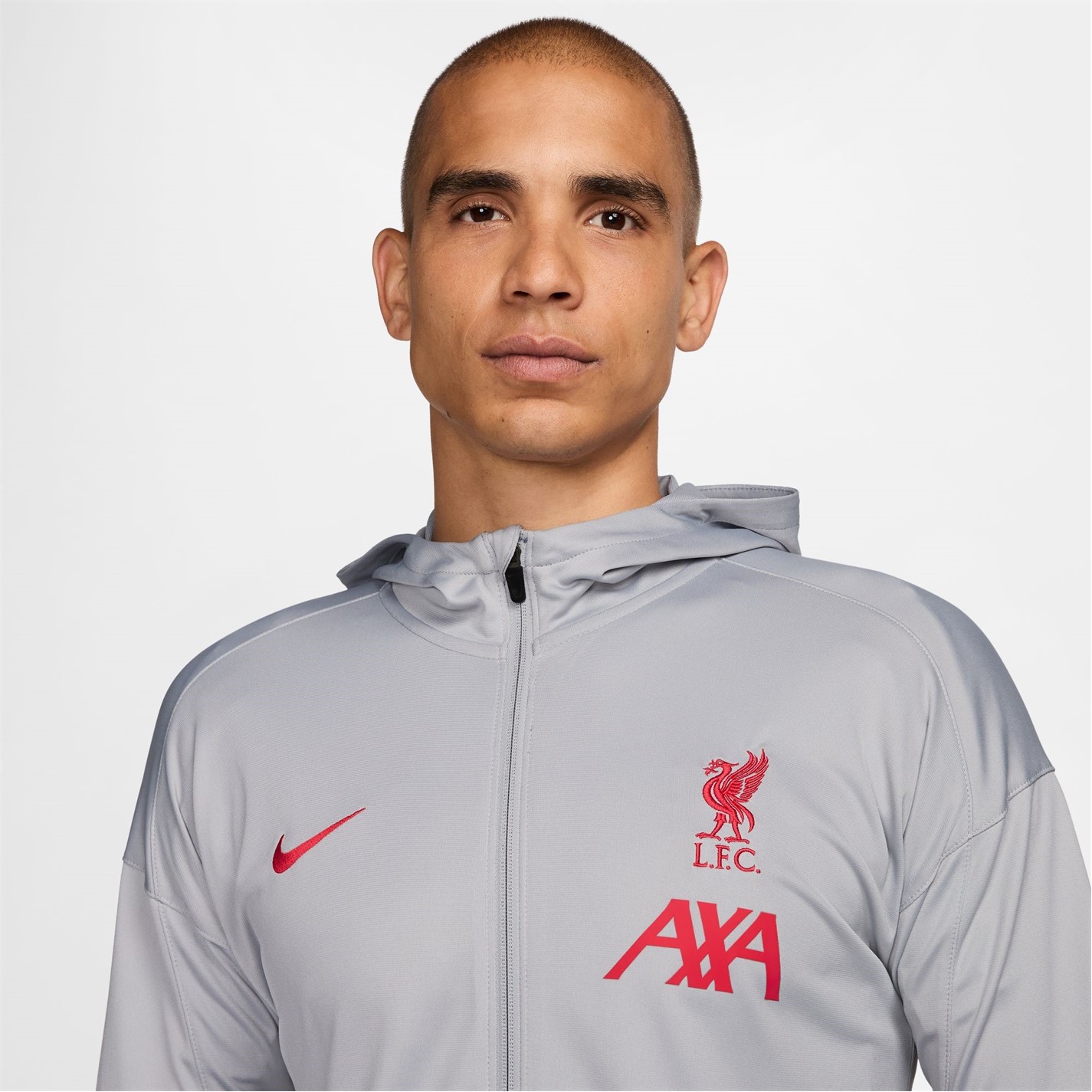 Treninguri Nike Liverpool Dri-FIT Strike cu gluga pentru adulti bleumarin gri