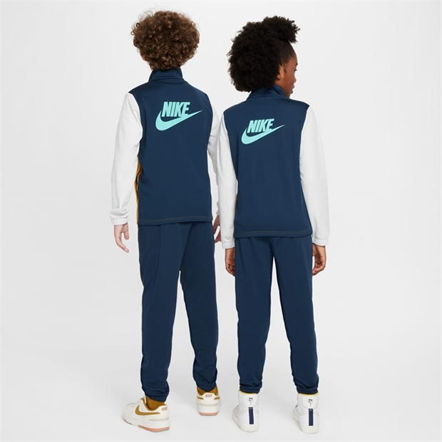 Treninguri Nike NSW Poly Juniors bleumarin brnz verde