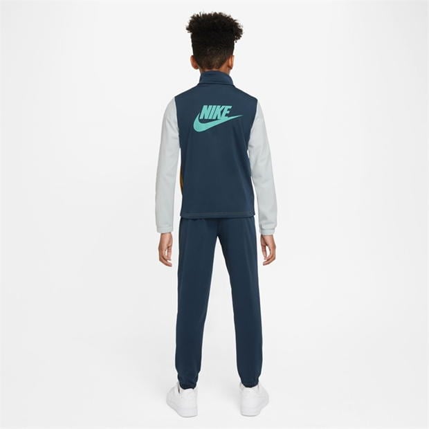 Treninguri Nike NSW Poly Juniors bleumarin brnz verde