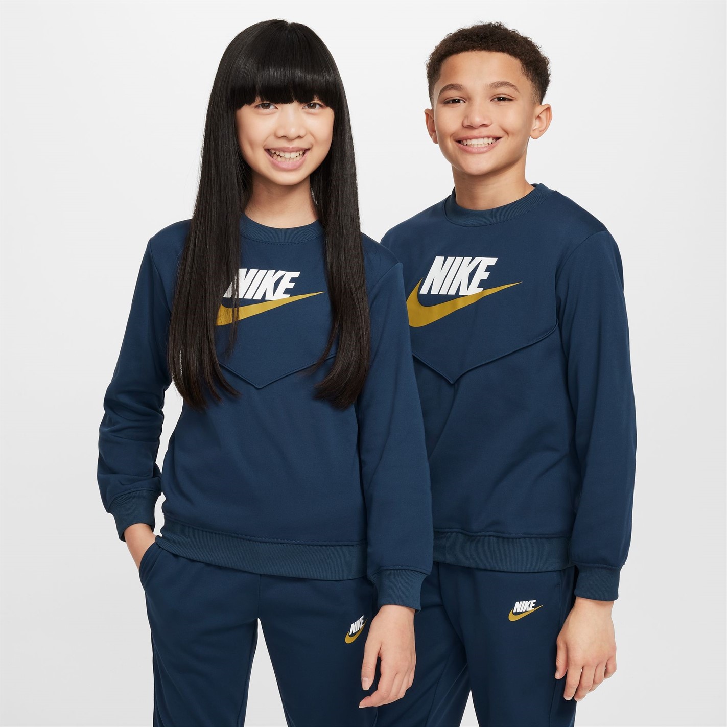 Treninguri Nike Sportswear Big pentru Copii bleumarin alb