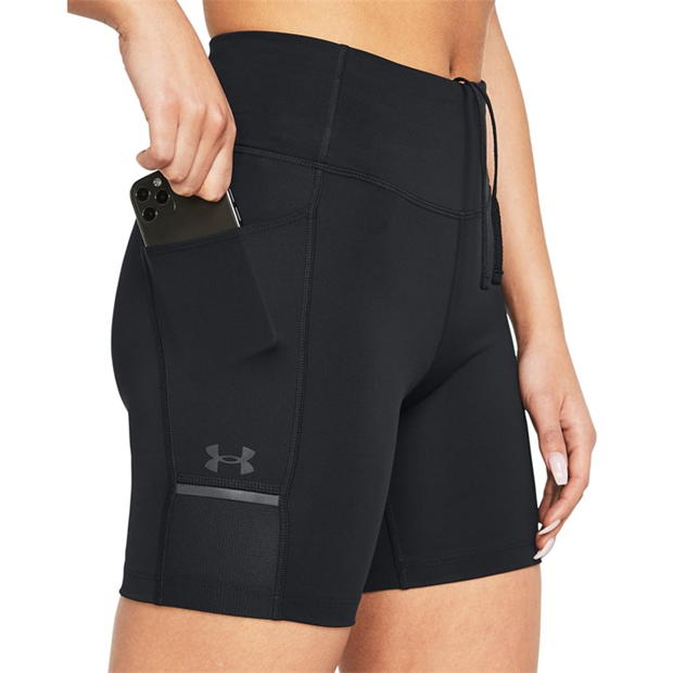 Treninguri Under ARMOUR Ua Launch Half Tight Short pentru femei negru reflect