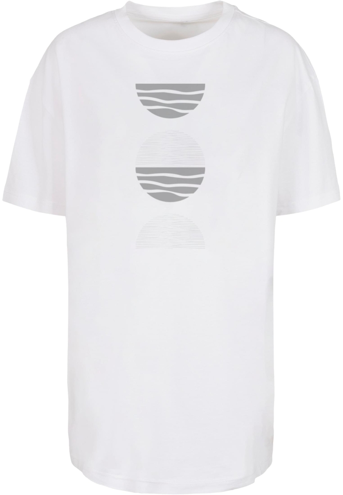 Tricou Abstract Waves pentru Femei alb Merchcode