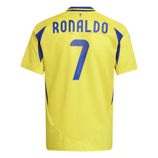 Tricou Acasa adidas Al Nassr Ronaldo 2024 2025 Juniors galben albastru