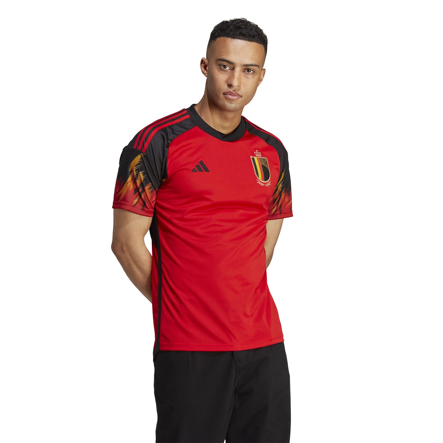 Tricou Acasa adidas Belgia 2022 pentru adulti rosu negru