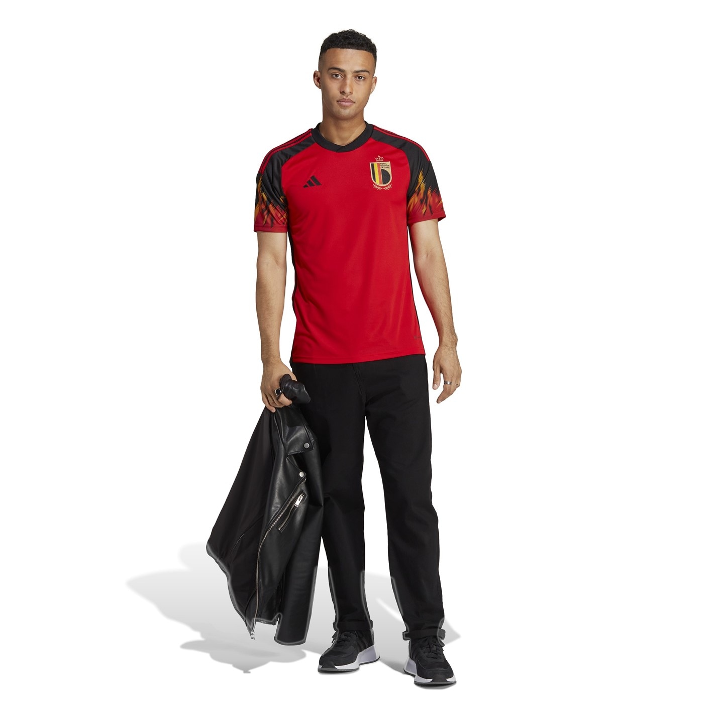 Tricou Acasa adidas Belgia 2022 pentru adulti rosu negru