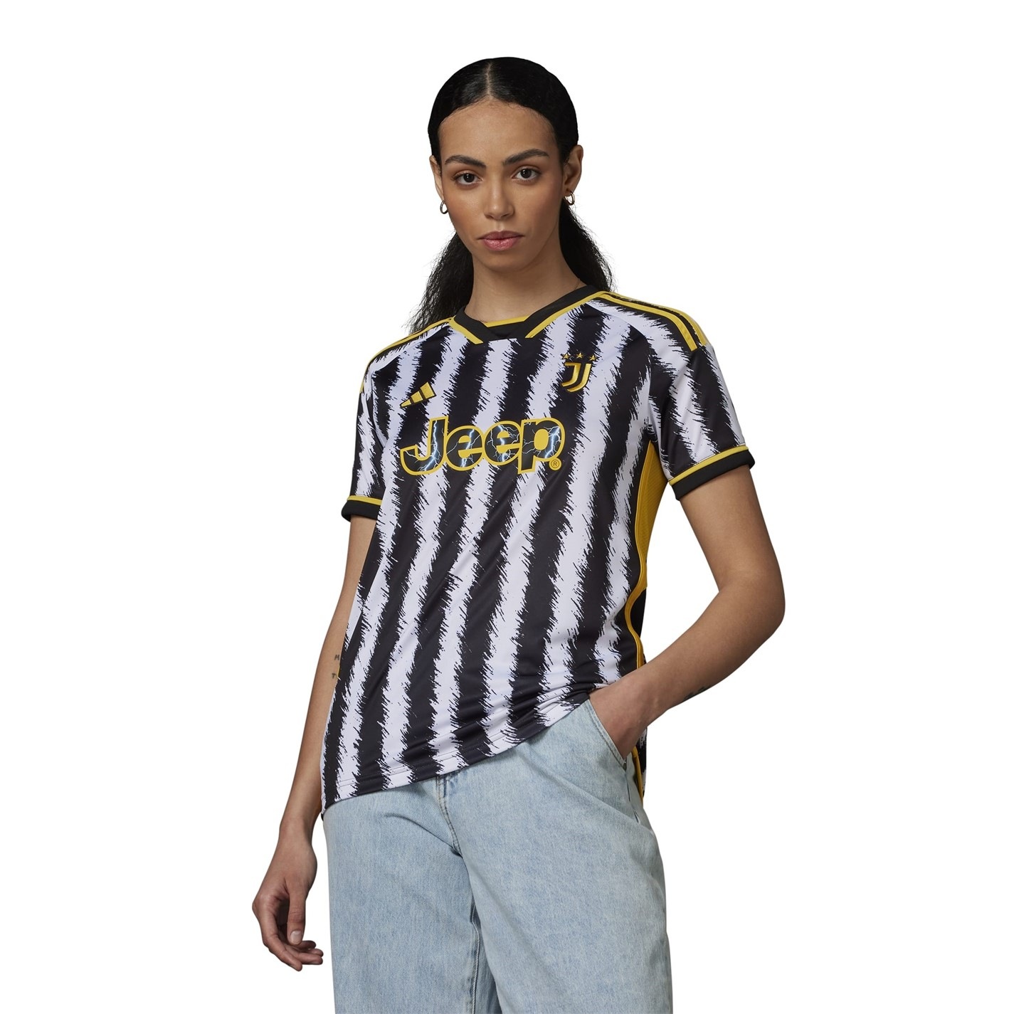 Tricou Acasa adidas Juventus 2023 2024 pentru femei negru alb