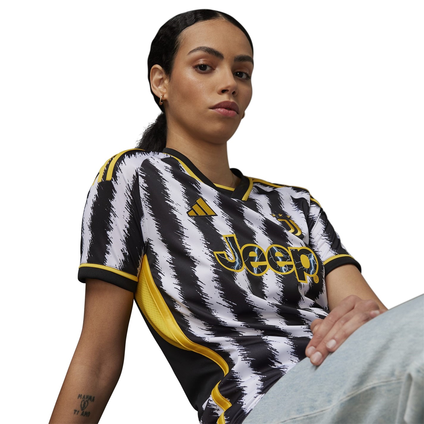 Tricou Acasa adidas Juventus 2023 2024 pentru femei negru alb