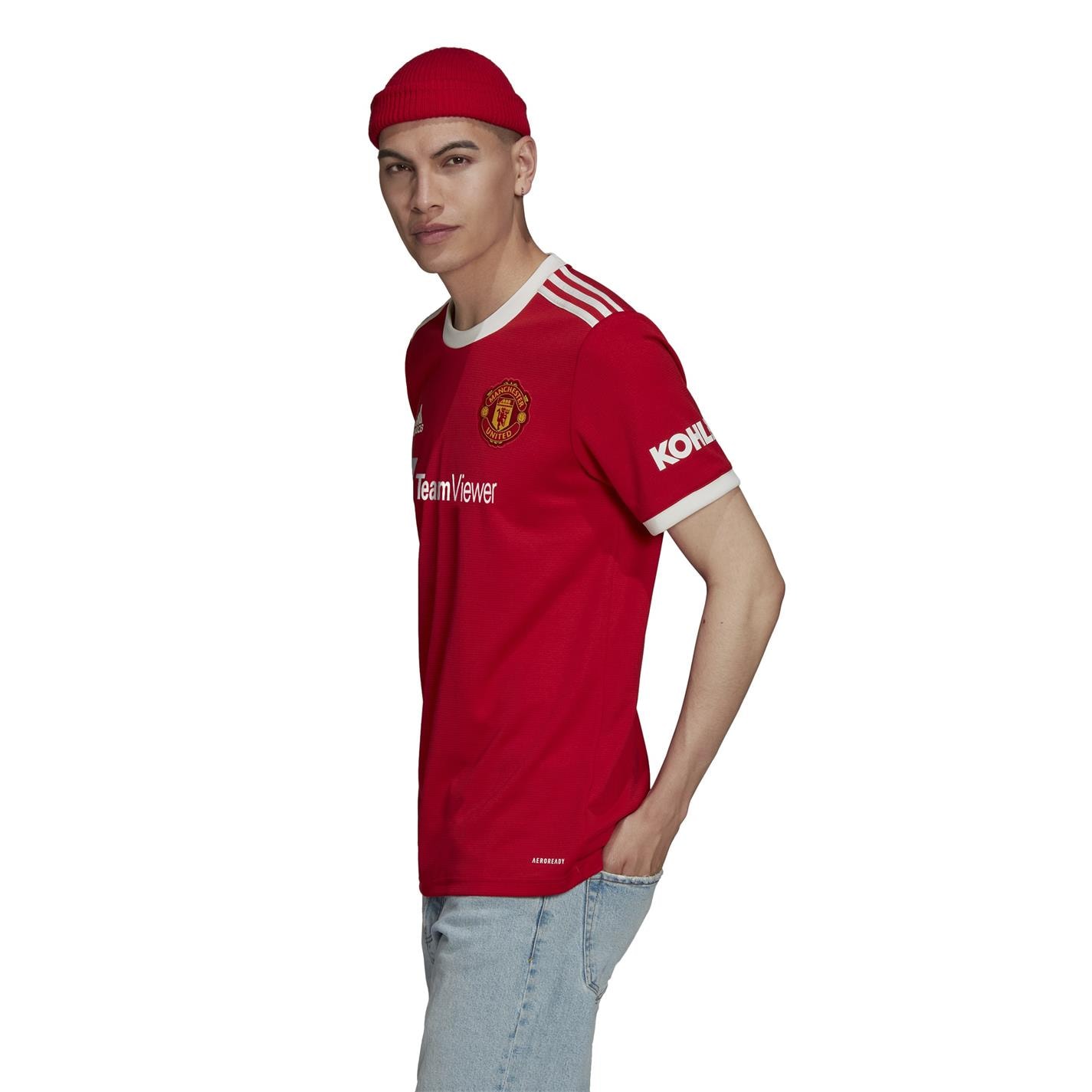 Tricou Acasa adidas Manchester United 21/22 rosu