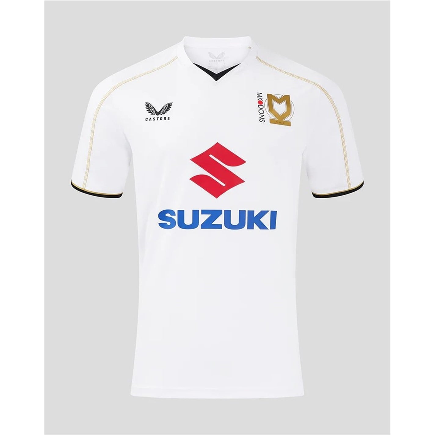 Tricou Acasa Castore MK Dons 2024 2025 pentru adulti alb