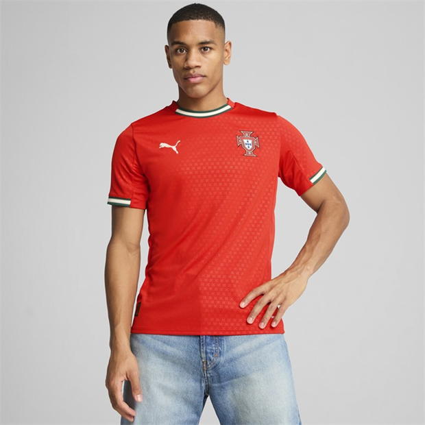 Tricou Acasa Puma Portugalia 2025 pentru adulti rosu galben