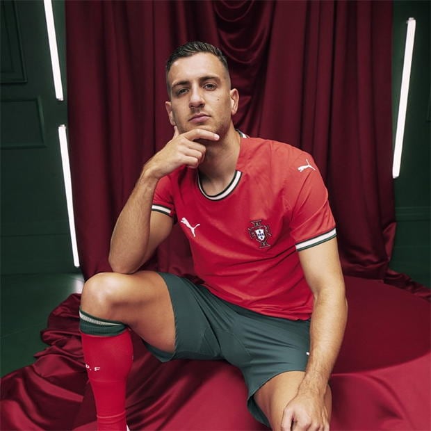 Tricou Acasa Puma Portugalia 2025 pentru adulti rosu galben