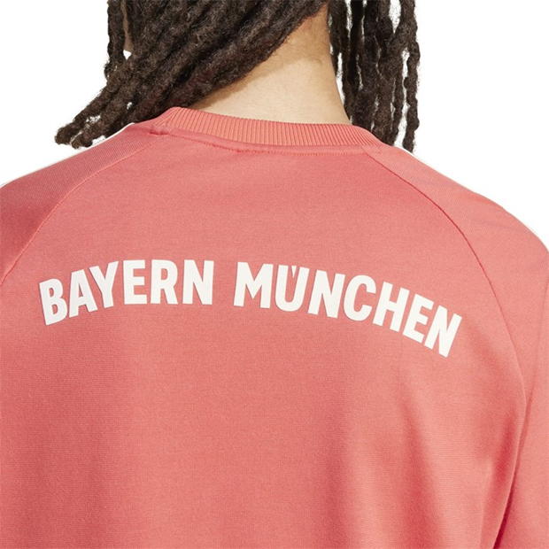 Tricou adidas Bayern Munich Originals 3-cu dungi pentru adulti crew rosu