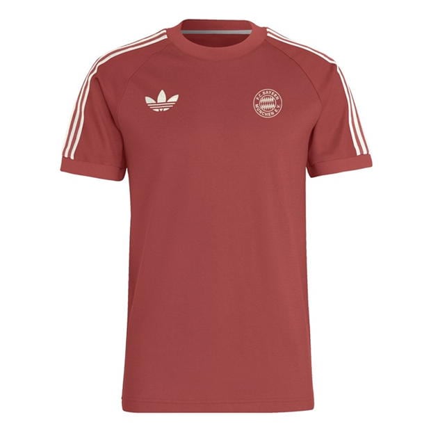 Tricou adidas Bayern Munich Originals 3-cu dungi pentru adulti crew rosu