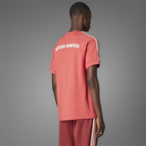 Tricou adidas Bayern Munich Originals 3-cu dungi pentru adulti crew rosu