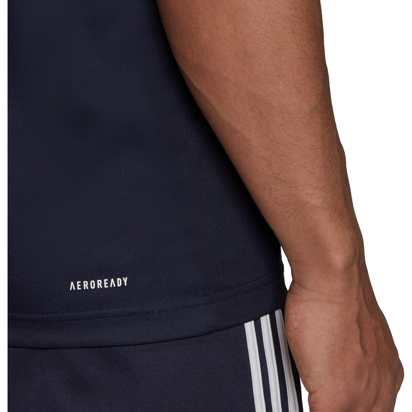 Tricou adidas clasic 3 cu dungi Sereno pentru Barbati bleumarin alb