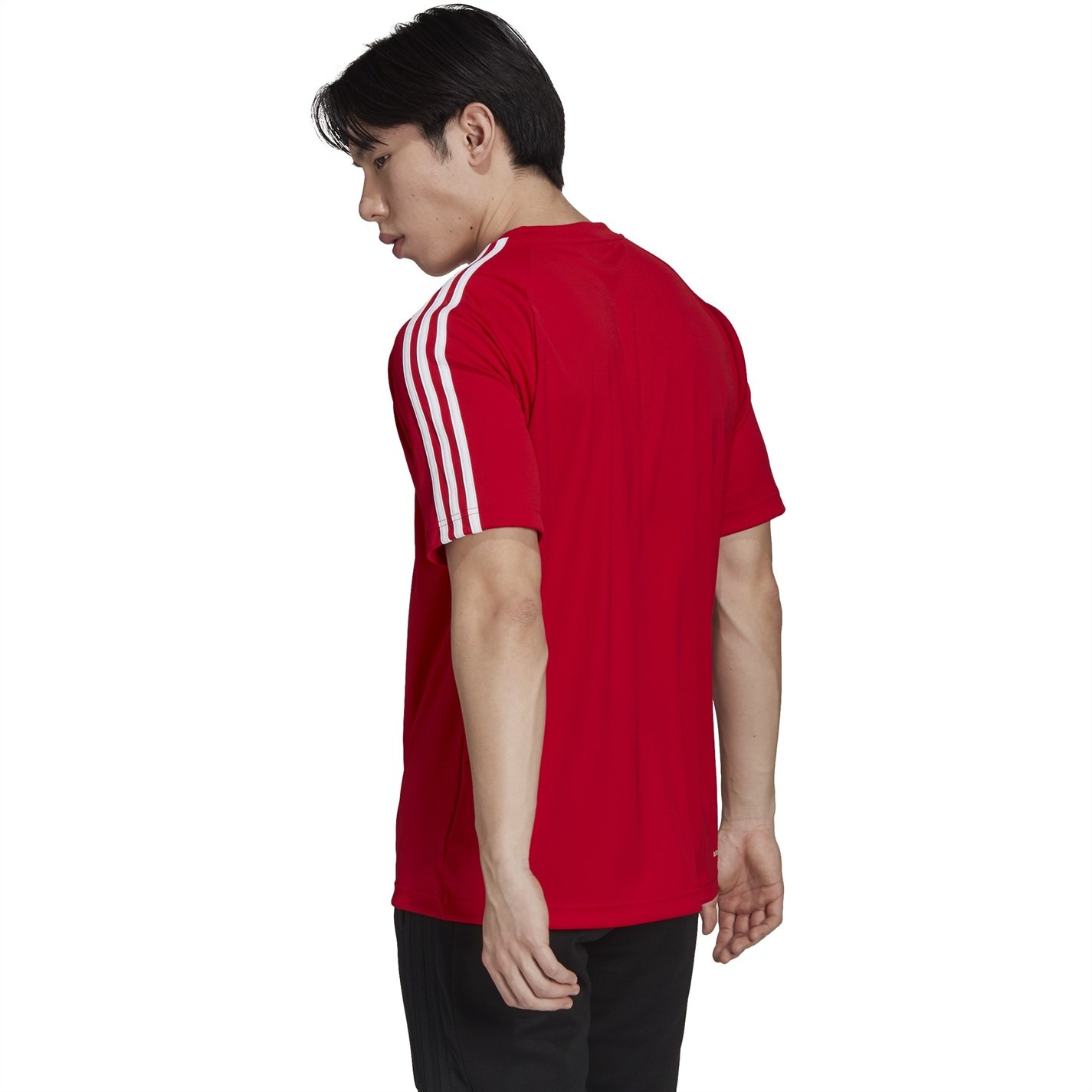 Tricou adidas clasic 3 cu dungi Sereno pentru Barbati unired alb