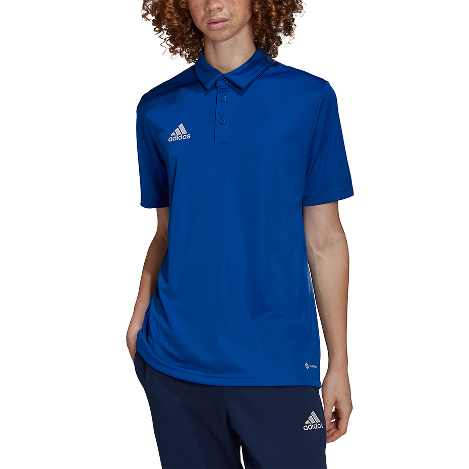 Tricou Adidas Entrada 22 Polo albastru HG6285 pentru Barbati