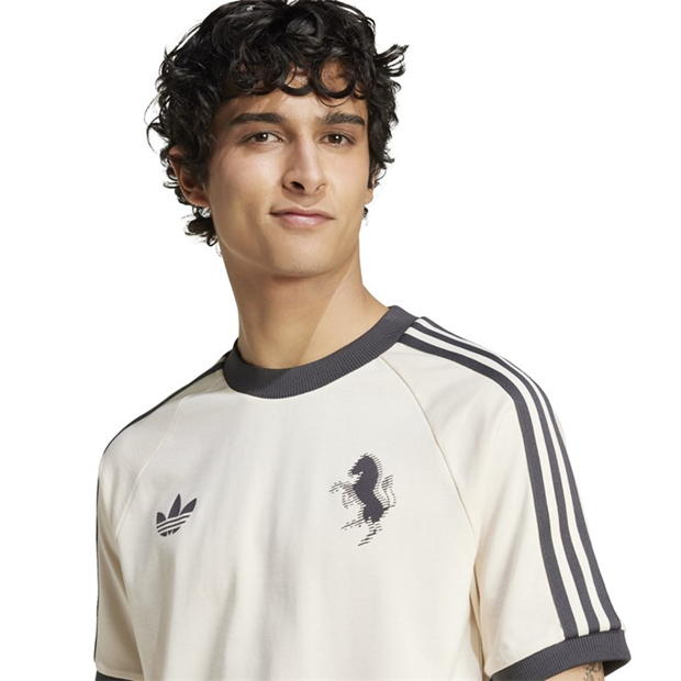 Tricou adidas Juventus Originals 3-cu dungi pentru adulti wonder alb