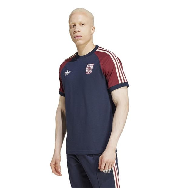 Tricou adidas Originals Arsenal Adicolor Classics 3-Stripes pentru adulti legend albastru