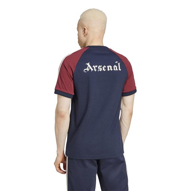 Tricou adidas Originals Arsenal Adicolor Classics 3-Stripes pentru adulti legend albastru