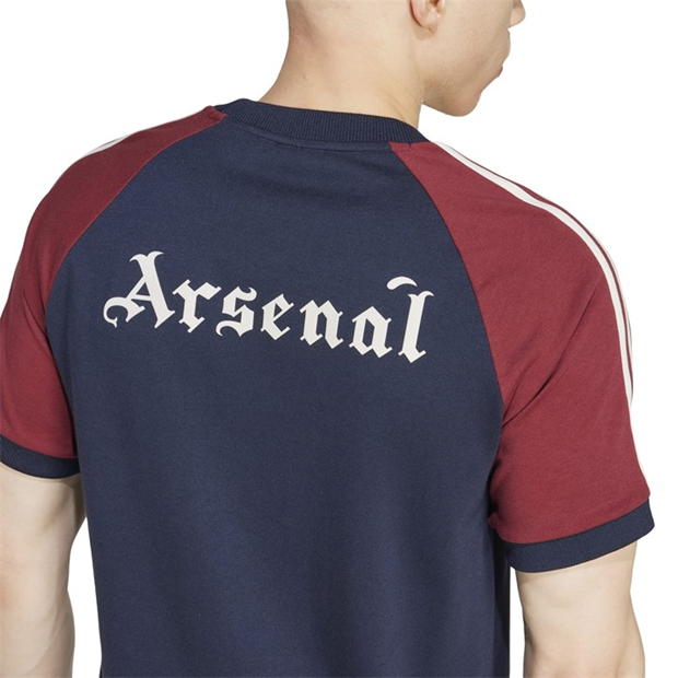 Tricou adidas Originals Arsenal Adicolor Classics 3-Stripes pentru adulti legend albastru